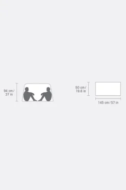 Abri de groupe pour 2 personnes