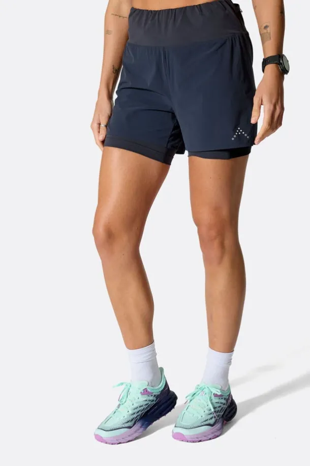 Short de course 2 en 1 Talus pour femme (5")