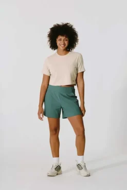 Tee-shirt court Rivelin pour femme