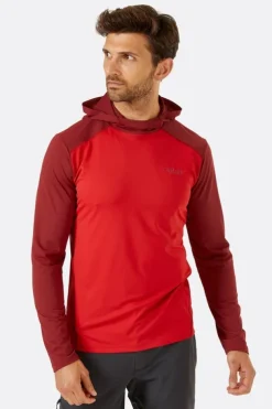 Tee-shirt manches longues à capuche Force pour homme