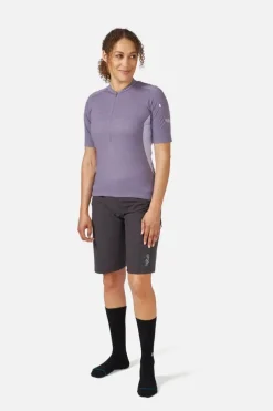 T-shirt de vélo Cindercrino ½ zip pour femme
