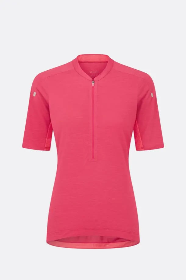 T-shirt de vélo Cindercrino ½ zip pour femme