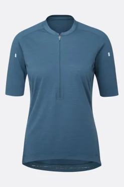 T-shirt de vélo Cindercrino ½ zip pour femme