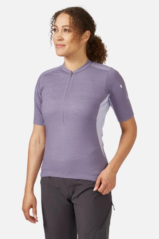 T-shirt de vélo Cindercrino ½ zip pour femme