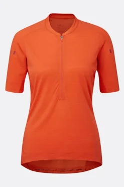 T-shirt de vélo Cindercrino ½ zip pour femme