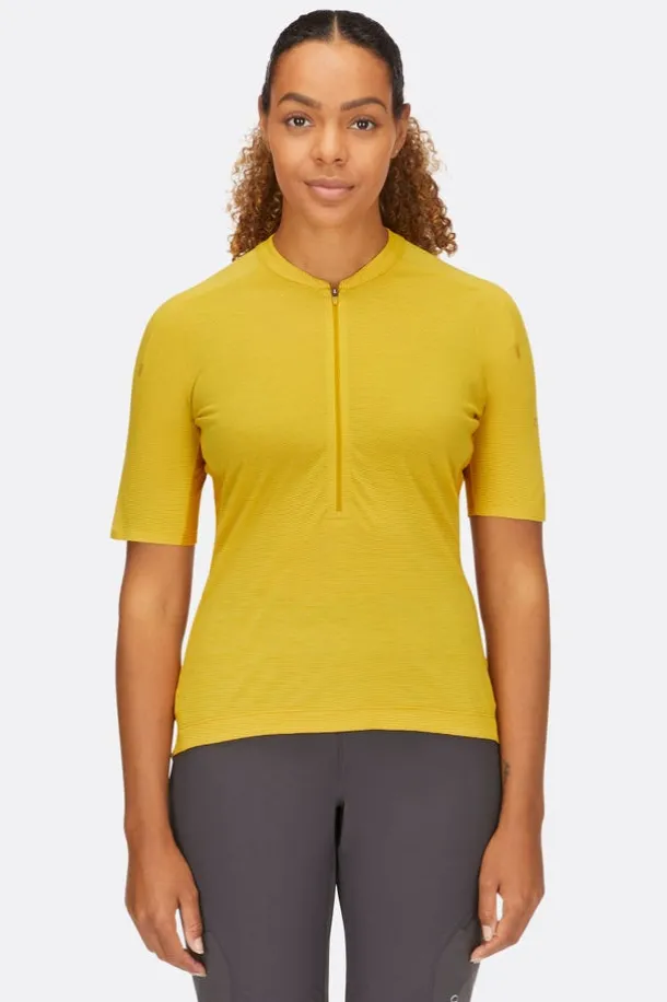 T-shirt de vélo Cindercrino ½ zip pour femme