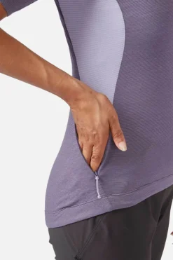T-shirt de vélo Cindercrino ½ zip pour femme