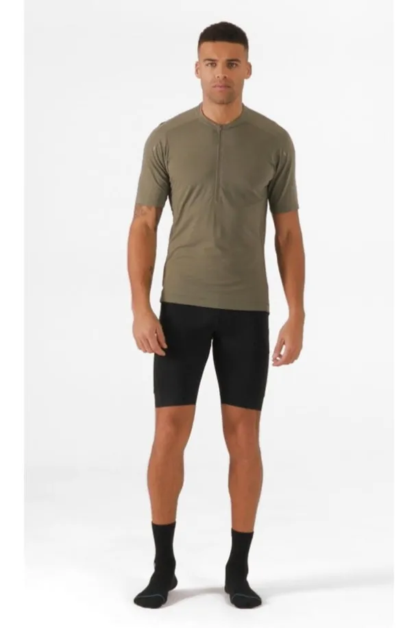 T-shirt de vélo Cindercrino ½ zip pour homme