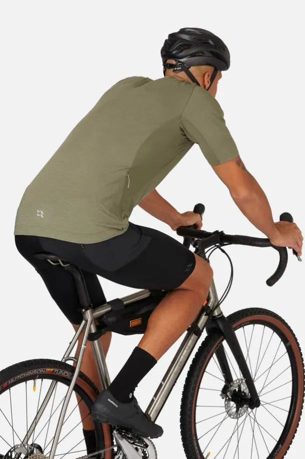 T-shirt de vélo Cindercrino ½ zip pour homme