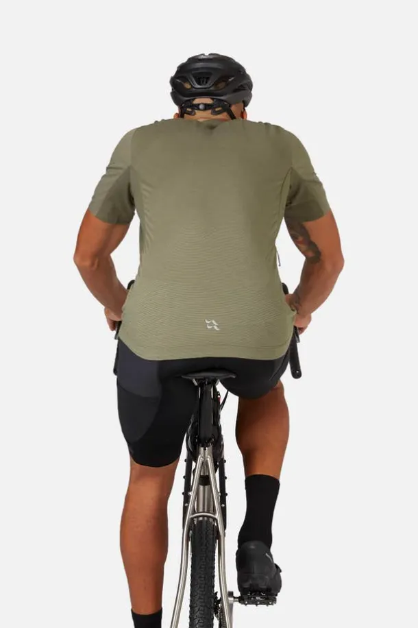 T-shirt de vélo Cindercrino ½ zip pour homme