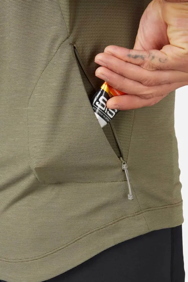 T-shirt de vélo Cindercrino ½ zip pour homme